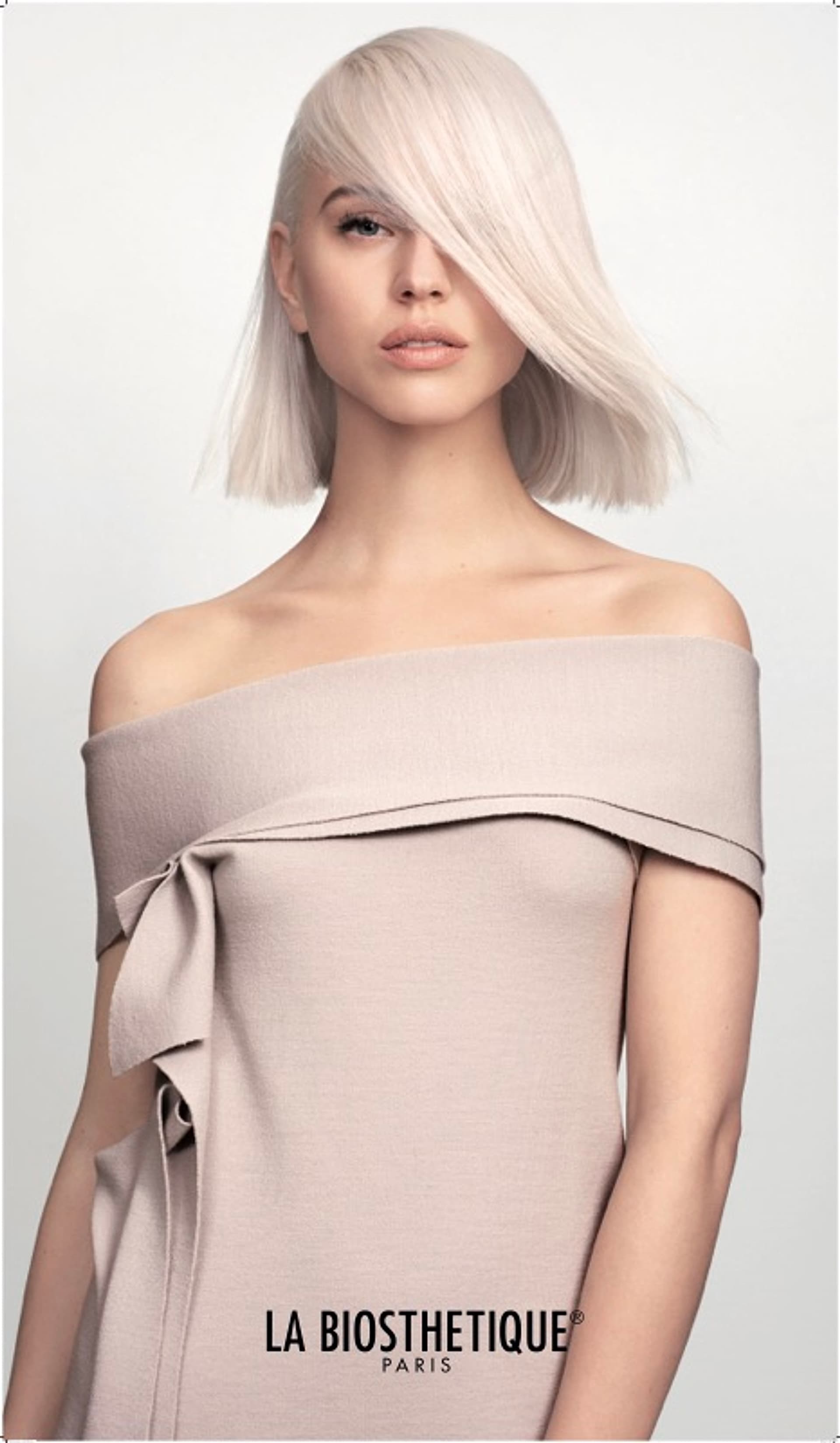 Platinum blonde bob - colour transformation at Terence Salon